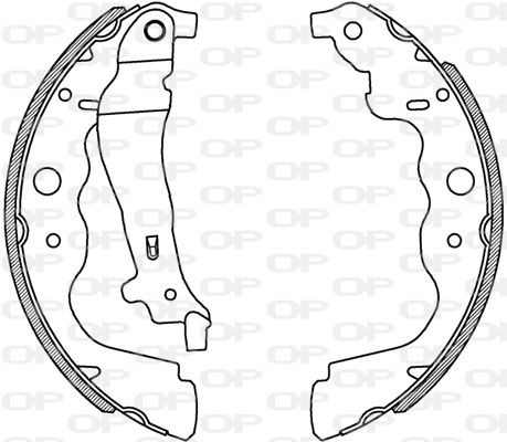 OPEN PARTS stabdžių trinkelių komplektas BSA2229.00